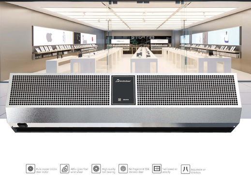 ستارة هواء لباب تجاري 230 فولت، تدفق هواء 2000 متر مكعب/ساعة، ستانلس ستيل